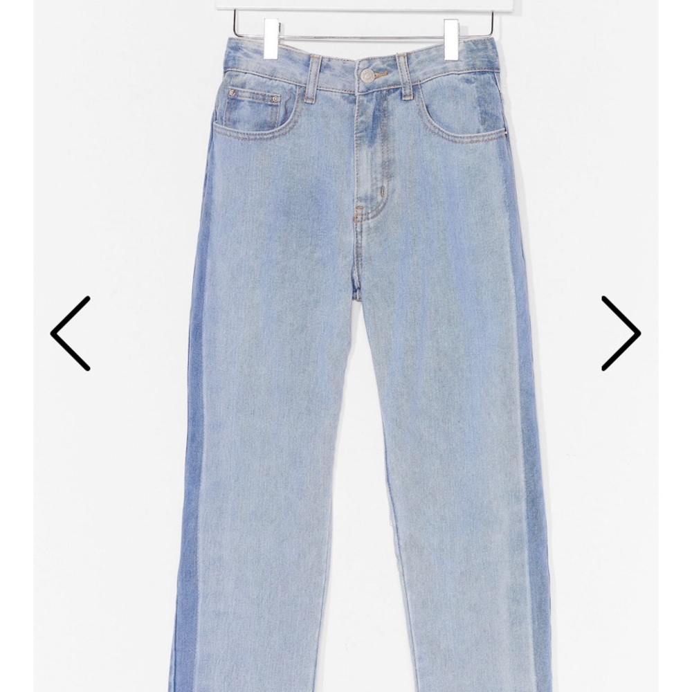 Brand new nasty gal two toned distressed jeans